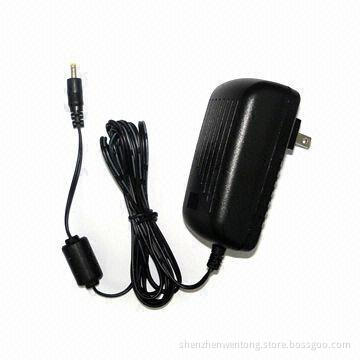 AC/DC Switching Adapter with 100 to 240V AC at 50/60Hz Input Voltages, Measures 93.5 x 47 x 33mm